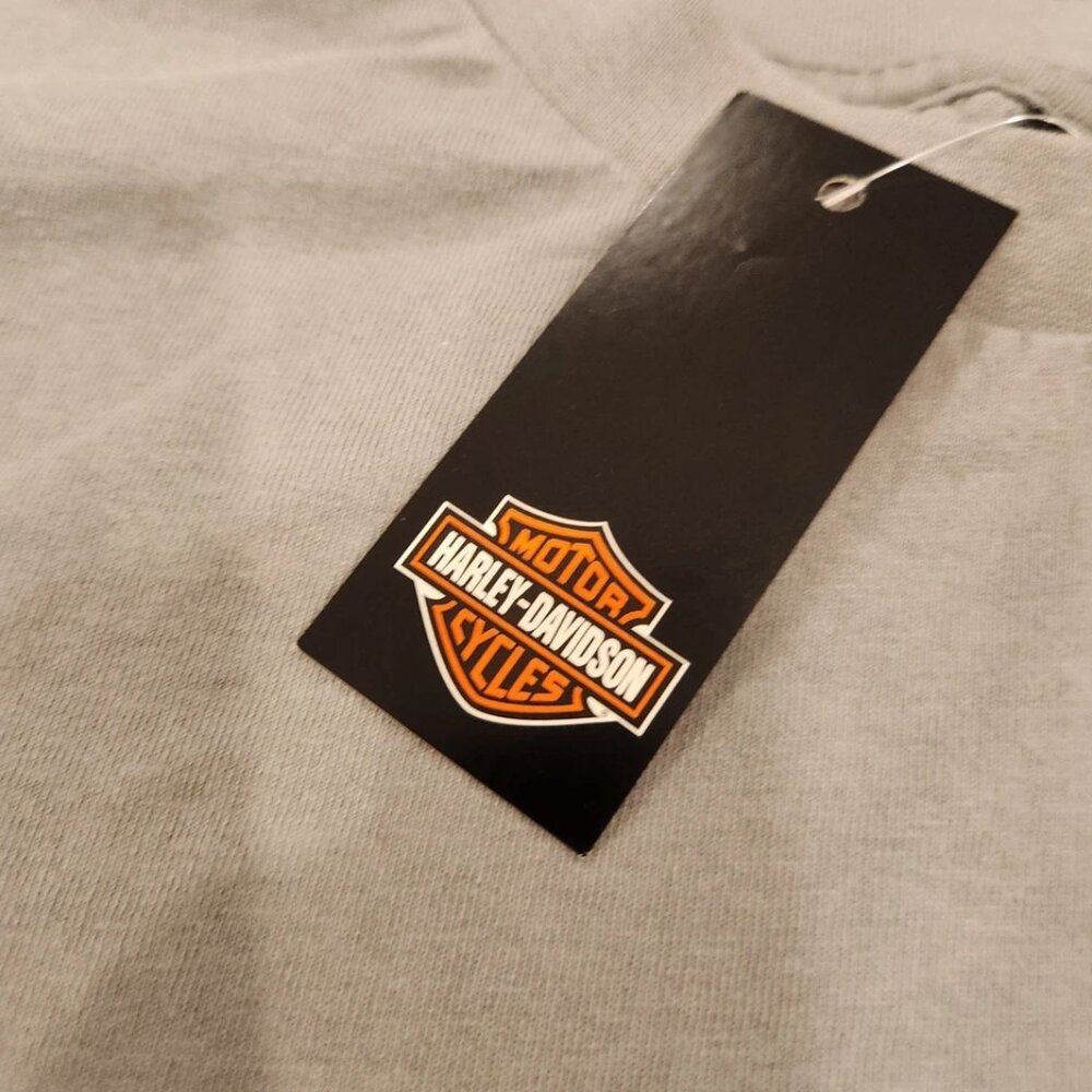 Vintage Harley Davidson 2002 Edison NJ Loud And Proud Grey Mens Large NWT - Picture 6 of 8